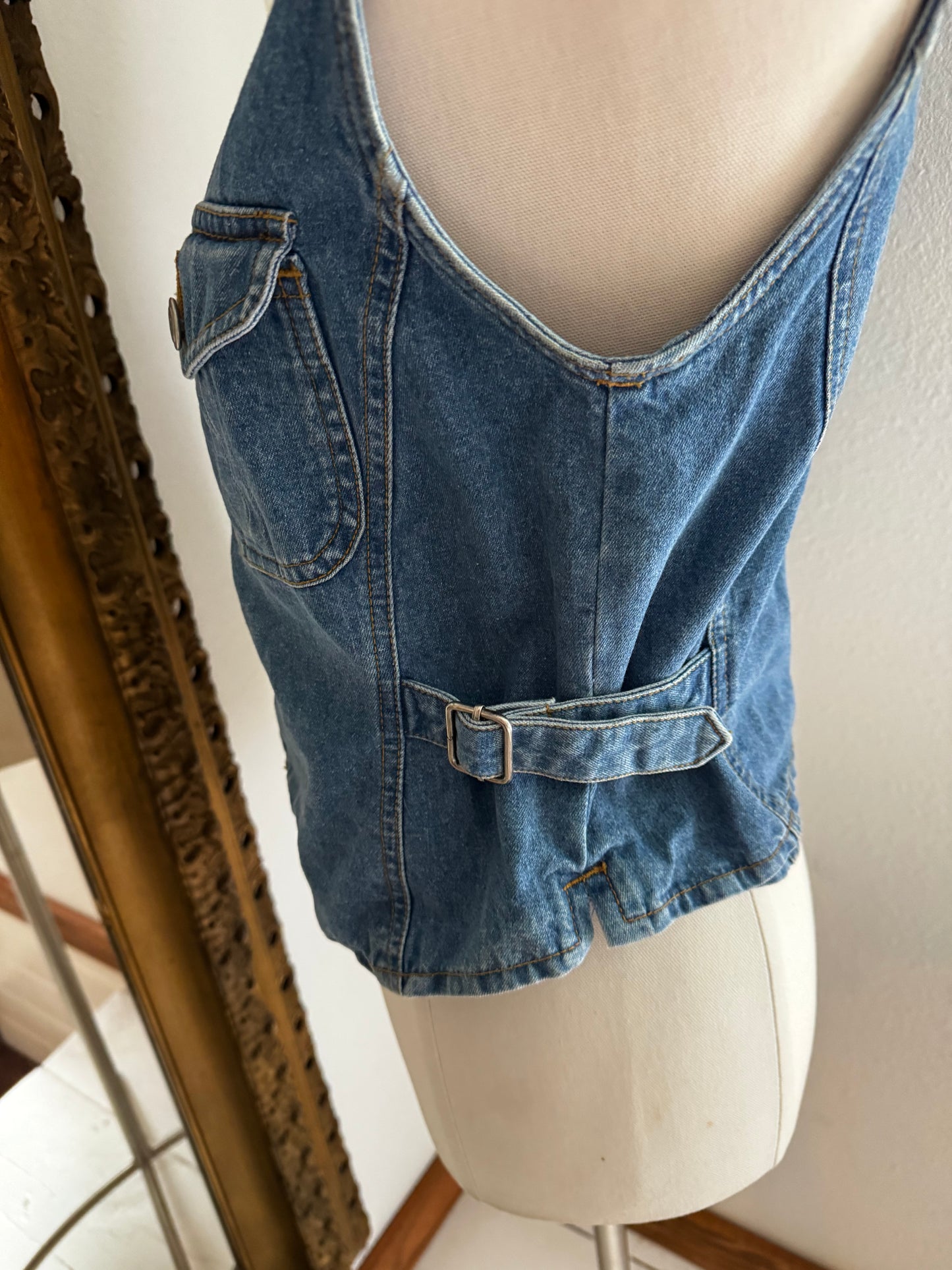 80's Vintage Denim Vest
